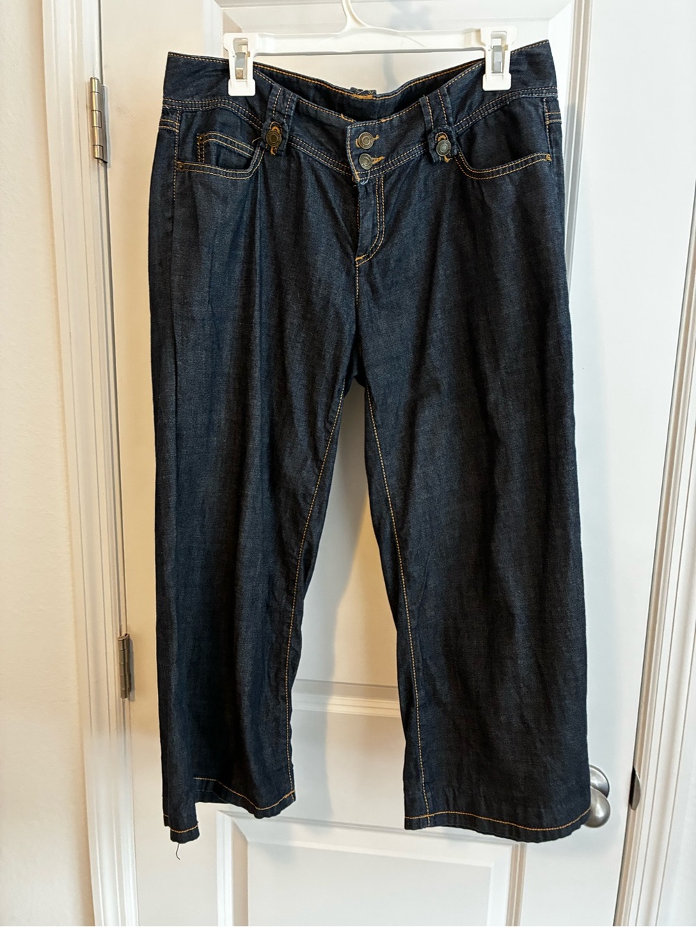 Michael Kors Dark Blue Wide Leg Jeans